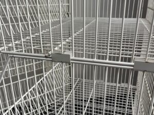 Lot de 4 bacs fils superposables blancs – H160 cm