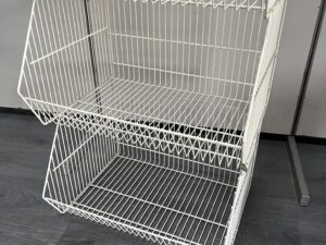 Lot de 4 bacs fils superposables blancs – H160 cm