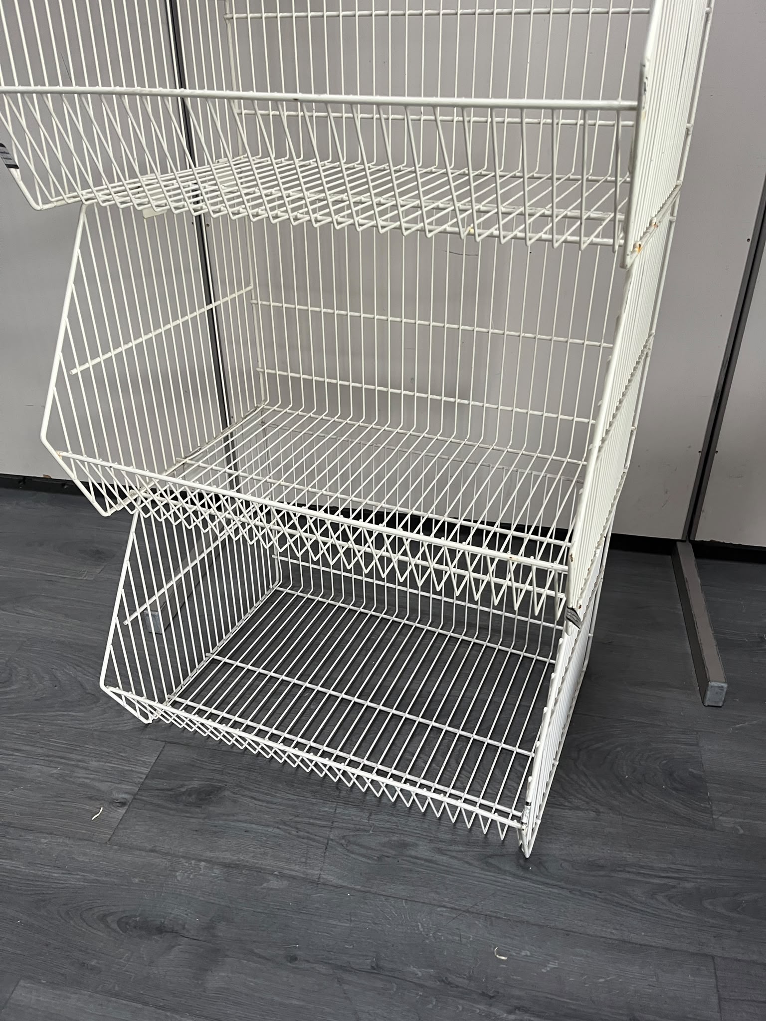 Lot de 4 bacs fils superposables blancs – H160 cm