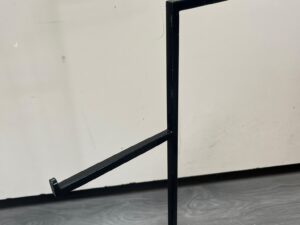 Présentoir métallique noir 2 niveaux – H50,5 cm