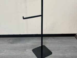Présentoir métallique noir 2 niveaux – H50,5 cm
