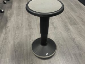 Tabouret de bureau INTERSTUHL noir – H45 à 63 cm