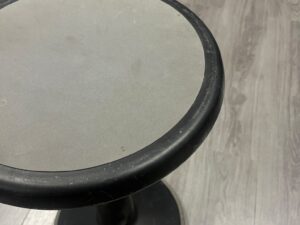 Tabouret de bureau INTERSTUHL noir – H45 à 63 cm