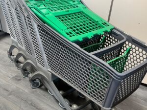 Lot de 6 chariots de magasin TER Retail POLYCART P175 – 164 L