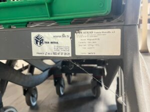 Lot de 6 chariots de magasin TER Retail POLYCART P175 – 164 L