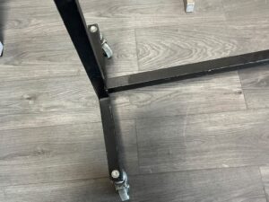 Portant de stockage noir sur roulettes – L187 cm