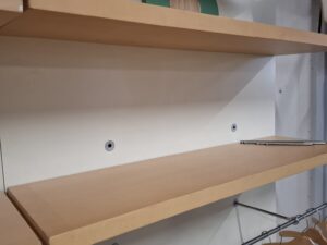Elément Mural de Présentation + Accessoires L 125 cm