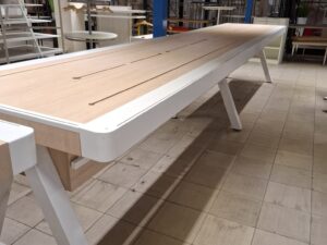 Table de présentation avec trappes de rangement L 500 cm