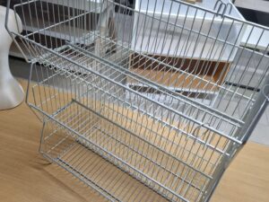 Lot de 3 Bacs Corbeilles Doubles