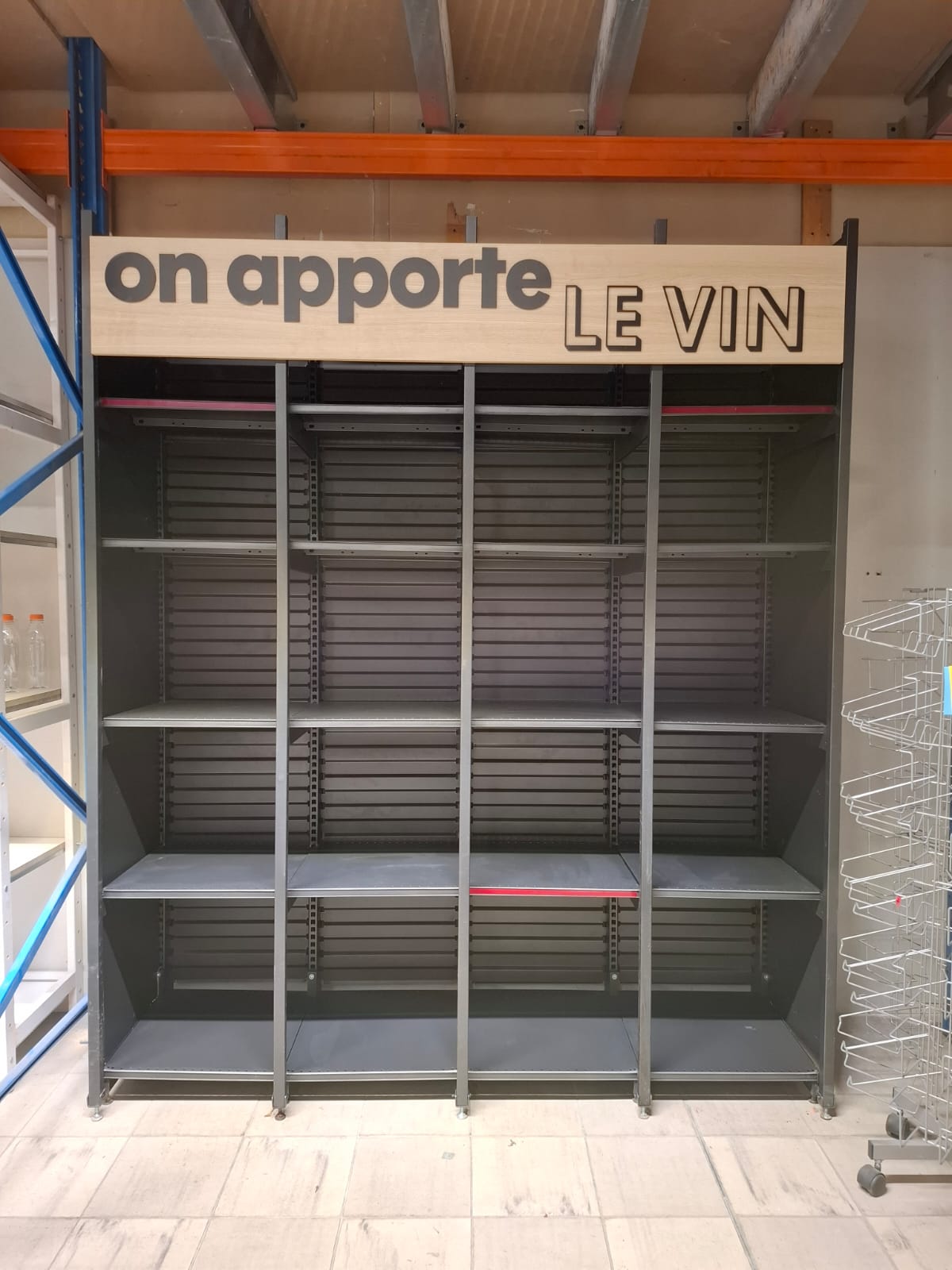 Lot de 4 Gondoles Murales L 205 cm