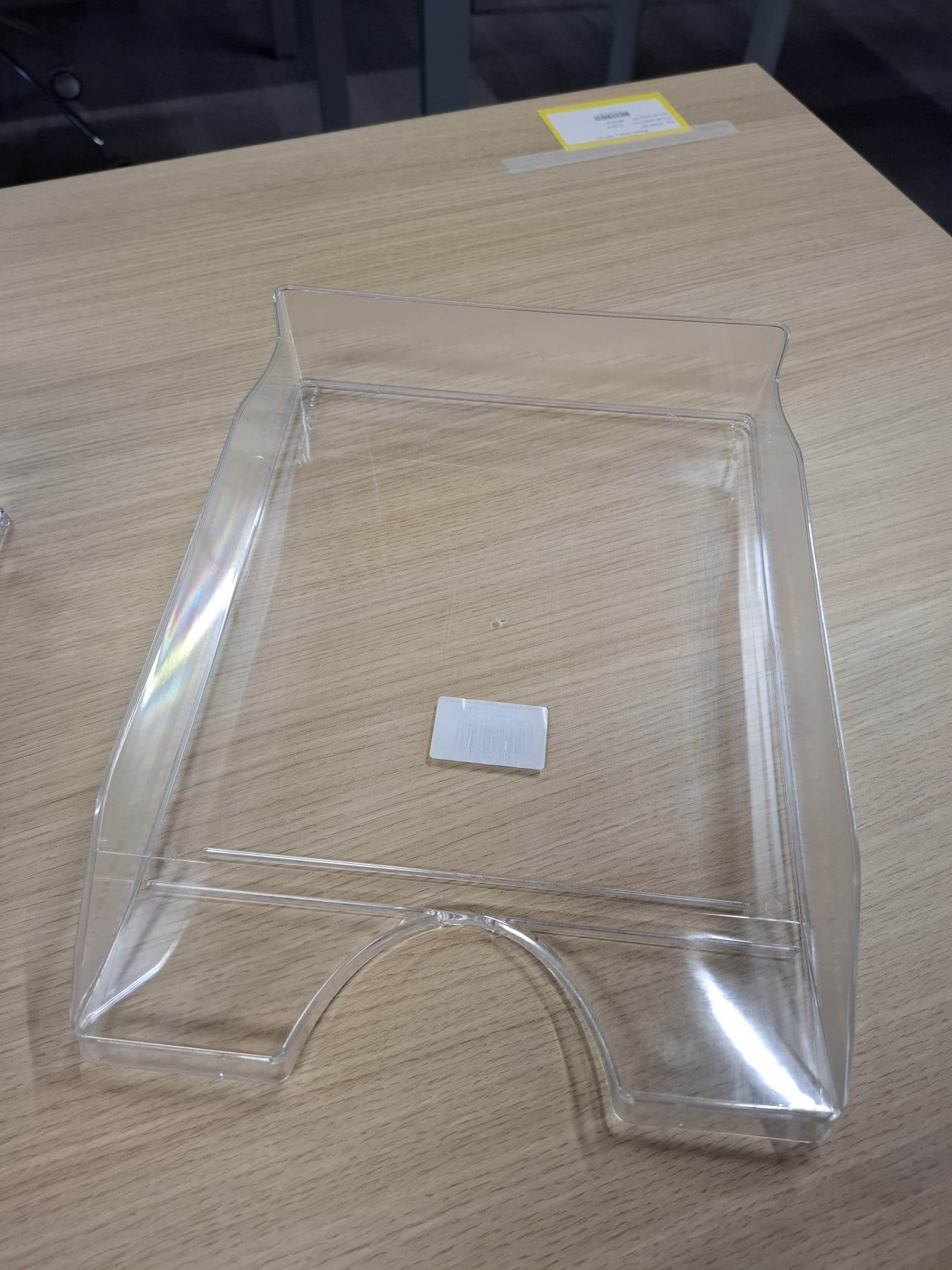 Lot de 4 bacs en PVC transparent