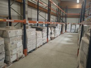 Lot de 4 racks de stockage pour charges lourdes – H5 m / L280 cm