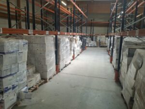 Lot de 4 racks de stockage pour charges lourdes – H5 m / L280 cm