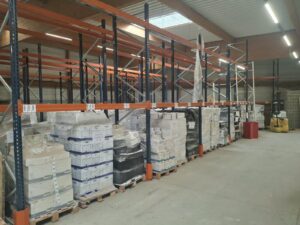 Lot de 4 racks de stockage pour charges lourdes – H5 m / L280 cm