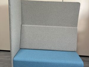 Fauteuil acoustique 2 places avec paroi en tissu – L145 cm