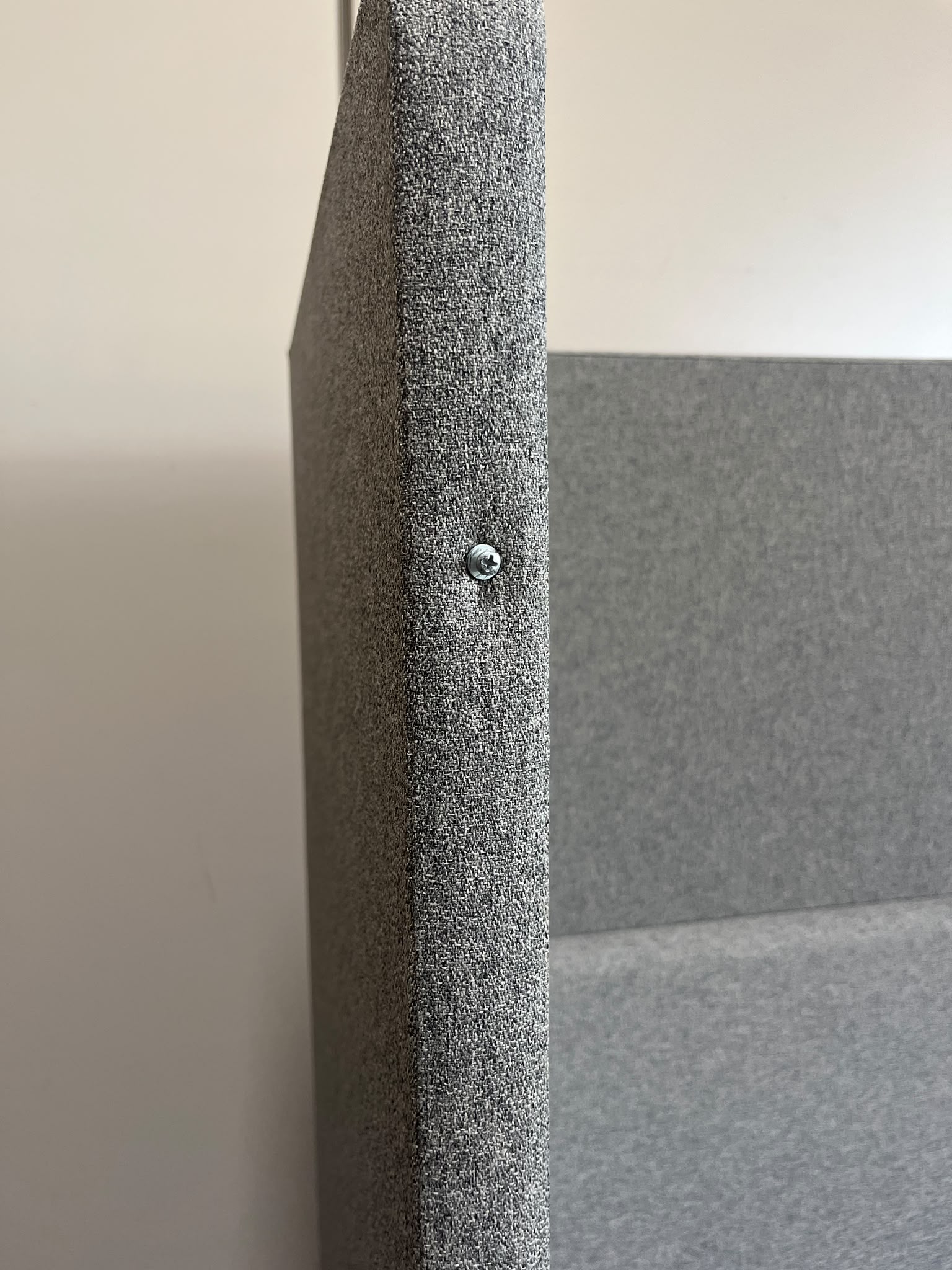 Fauteuil acoustique 2 places avec paroi en tissu – L145 cm