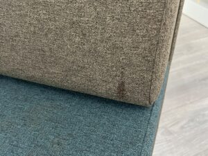 Fauteuil acoustique 2 places avec paroi en tissu – L145 cm