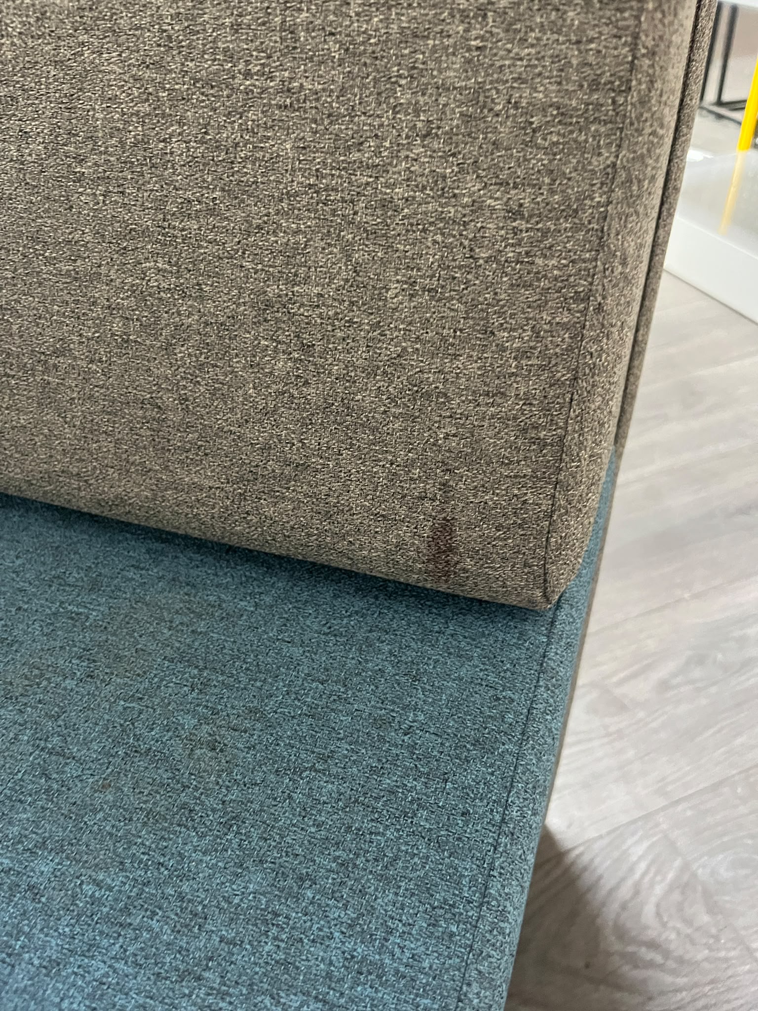 Fauteuil acoustique 2 places avec paroi en tissu – L145 cm