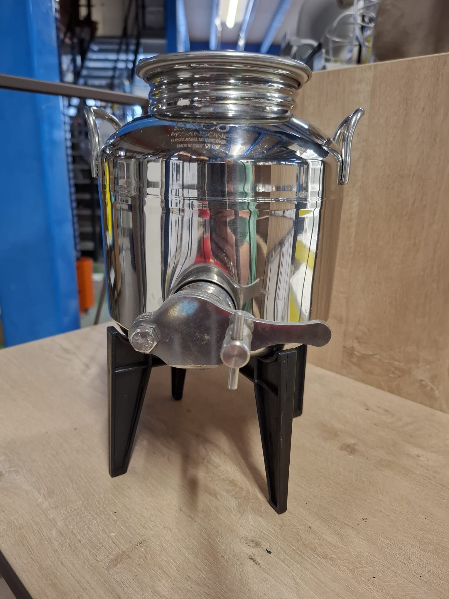 Récipient à huile en acier inoxydable B&CO by Sansone – 3 L