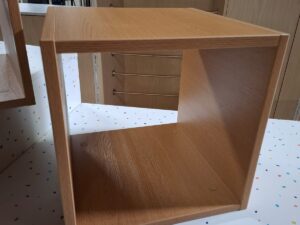 Lot de 2 niches en bois à poser – 38×38 cm