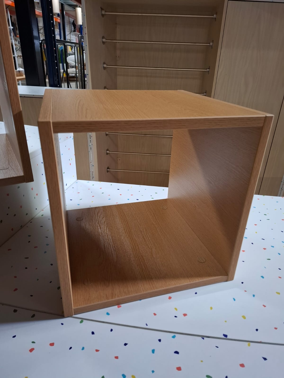 Lot de 2 niches en bois à poser – 38x38 cm