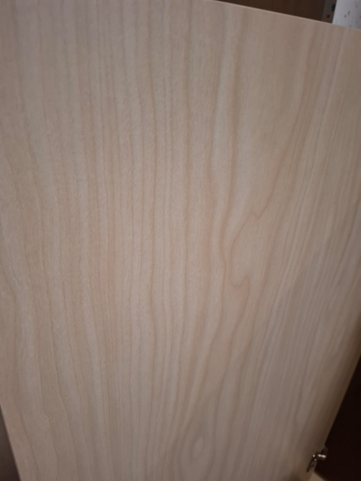 Comptoir et arrière-comptoir en bois moucheté coloré – L330 cm