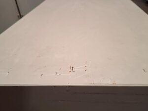 Armoire de bureau métallique grise avec clé – L120,5 cm