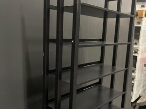Étagère métallique noire 13 niveaux – H167 × L50 cm