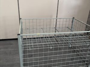 Bac soldeur métallique gris – L119 × P68 × H76 cm