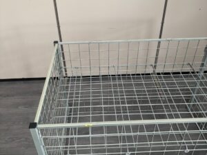 Bac soldeur métallique gris – L119 × P68 × H76 cm