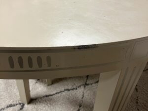 Ensemble de 2 tables ovales en bois beige – L200 cm