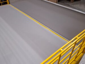 Bac soldeur 2 niveaux métallique et bois – L129 × l65 × H86 cm