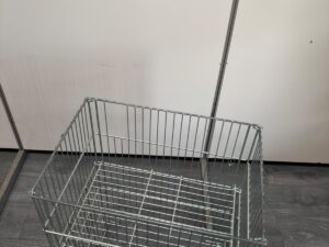 Bac soldeur métallique chromé gris à profondeur réglable – L54 cm