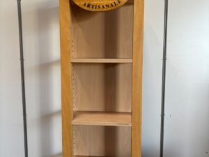 Meuble de présentation en bois marron clair à 5 cases – H192 cm