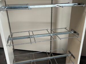 Gondole centrale beige crème – L100 × H139 cm