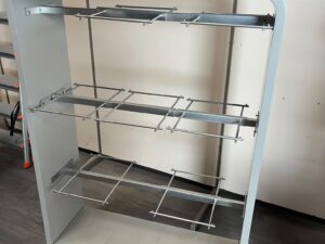 Gondole centrale grise – L100 × H139 cm