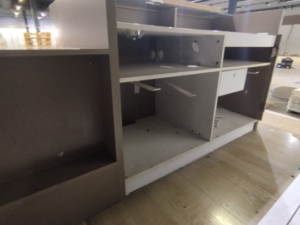 Comptoir d’accueil en bois avec PMR – L512 cm
