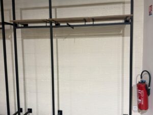 Lot de 2 – Mural métallique noir – L190 cm