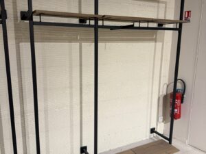 Lot de 2 – Mural métallique noir – L190 cm