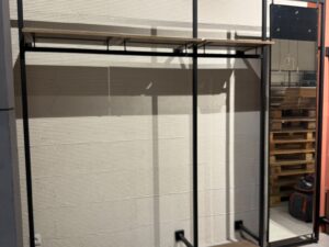 Lot de 3 – Mural métallique noir L246 cm