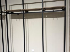 Lot de 3 – Mural métallique noir L190 cm
