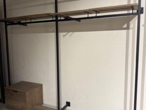 Lot de 2 – Mural métallique noir L250 cm