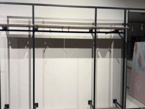 Lot de 4 – Mural métallique noir L315 cm